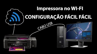 Configurar impressora EPSON no Wifi via cabo USB [upl. by Gokey]