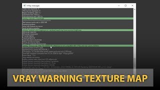 Vray Warning Texture Map  How to fix it [upl. by Suicul599]