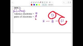 Lewis Structure BHCl2 [upl. by Bray]