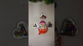 Mini heart gems ❣️😍 amp kinder joy surprise viralvideo ytshorts [upl. by Frodeen]