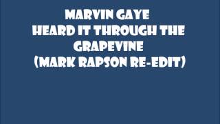 Marvin Gaye  Heard It through the Grapevine Mark Rapson ReEdit [upl. by Thorfinn]