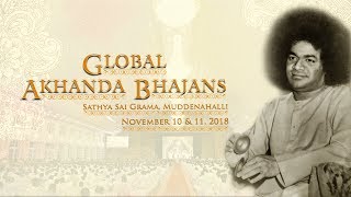 Global Akhanda Bhajans Live From Muddenahalli  10 November 2018 Evening [upl. by Seiden572]