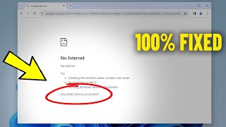 Fix DNS PROBE FINISHED NO INTERNET in Windows 11  10  8  7  How to Solve Google Chrome Error ✅ [upl. by Artema]