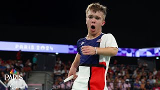 American Miles Krajewski stuns Tokyo champ in thrilling Paralympic badminton showdown  NBC Sports [upl. by Yramanna]