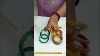 navratri special bangles set festival special bangles set handmade lakh bangles aruna bangles [upl. by Ateekram]