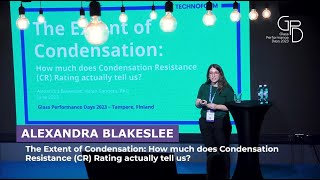 Alexandra Blakeslee  The Extent of Condensation How much does Condensation Resistance CR [upl. by Martainn]