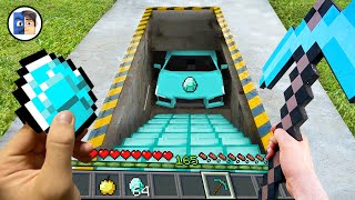 Minecraft in Real Life POV SECRET BUNKER with CAR in Realistic Minecraft EN LA VIDA REAL 創世神第一人稱真人版 [upl. by Harlow]