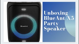 Unboxing BlueAnt X5 party speaker [upl. by Ielarol996]