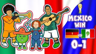 😲MEXICO beat GERMANY😲CHUCKY LOZANO GOAL World Cup Parody Goals Highlights [upl. by Cherise]