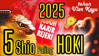 5 Shio HOKI di tahun ULAR KAYU  REJEKI apa saja yg datang di th 2025 [upl. by Ellehcer]