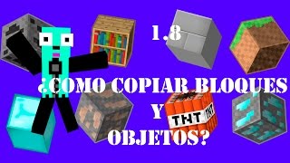 Minecraft 18 como copiar bloques [upl. by Bruning]