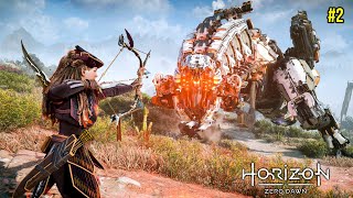 Fighting Dangerous Sawtooth  Horizon Zero Dawn Gameplay 2 [upl. by Eerrehc]