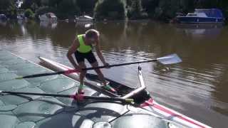 How to scull  sculling technique  rowing  learn to row [upl. by Enowtna]