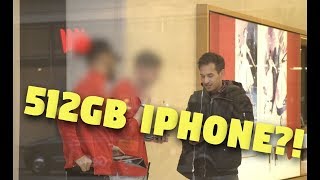 512GB IPHONE  Storage Upgrade and Apple Store Reaction [upl. by Nievelt]