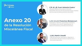 Anexo 20 de la Resolución Miscelánea Fiscal en Facturación 40 🎥 Webinar [upl. by Cohin]