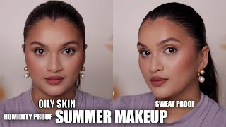 Summer Makeup Tutorial For Oily Skin  Complete Guide  BeautiCo [upl. by Nellac971]