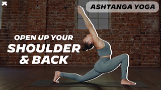 Ashtanga Yoga Flow to Release Shoulder Tension  Gain flexibility and strength with Laruga Glaser [upl. by Adlih]