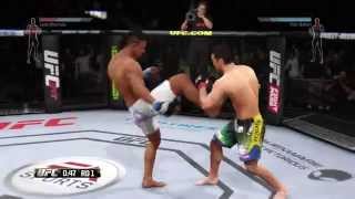 EA UFC Lyoto Machida VS Vitor Belfort Crane Kick KO [upl. by Okikuy]