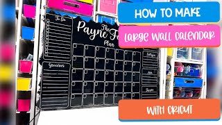 How To Make An Acrylic Calendar With Cricut [upl. by Ecinaej]