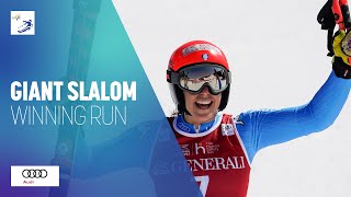 Federica Brignone ITA  Winner  Womens Giant Slalom  CourchevelMeribel  FIS Alpine [upl. by Latimer]