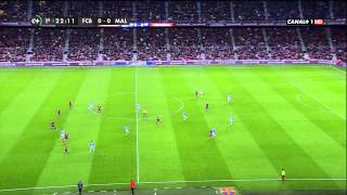 26012014 Fc BarcelonaMalaga CF HD Primera Parte La liga MediaPro [upl. by Inan138]