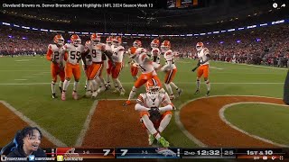 FlightReacts To Cleveland Browns vs Denver Broncos Game Highlights  NFL 2024 Season Week 13 [upl. by Sisco380]