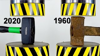 HYDRAULIC PRESS VS MODERN AND OLD ITEMS [upl. by Irroc]