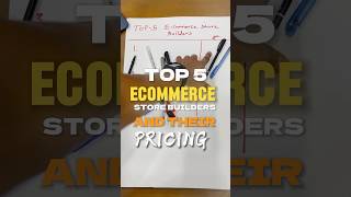 Top 5 Ecommerce store builders ecommerce wix hostinger squarespace woocommerce shopify [upl. by Assirk]