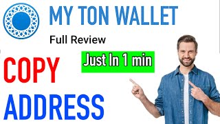 how to copy my ton wallet address  My ton wallet address kaise nikale [upl. by Enyehc]