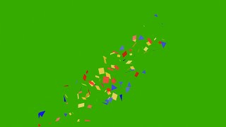 CONFETTI ON GREEN SCREEN [upl. by Annayak]