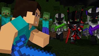 Steve Life Full Animation  Minecraft Animation Movie Zombie Apocalypse [upl. by Cattima812]