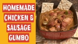 Authentic Cajun Chicken and Sausage Gumbo Recipe From Scratch [upl. by Feodora]