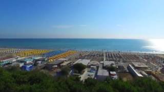 Hotel Antares Pinarella di Cervia  Video dal drone [upl. by Ahtnams223]