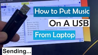 How to Put Music on a USB from a Laptop  How to put songs in Pendrive from laptop [upl. by Animehliw]