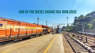 A very special train journey 12620 Matsyagandha Express last diesel powered run ASMR Train Sounds [upl. by Ares]