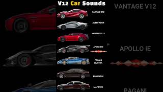 V12 CAR Engine SOUNDs Compilation [upl. by Eeralav]