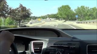 2013 Honda Civic Test Drive EXL 18 L 4Cylinder [upl. by Nabatse]