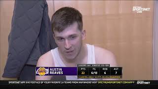 Austin Reaves PostGame Interview  Los Angeles Lakers vs New York Knicks [upl. by Luce]