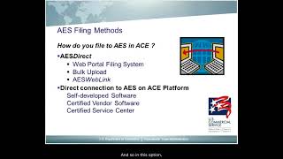 AES EEI regulations automated export system legal requirements filing aes [upl. by Anitel]