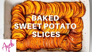 Baked Sweet Potato Slices [upl. by Euqirrne130]