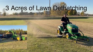 Dethatching a Large Lawn [upl. by On]