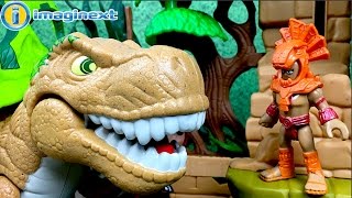 NEW DINOSAUR FORTRESS GIFT SET JUGUETE IMAGINEXT FORTALEZA DEL DINOSAURIO CON LUCES Y SONIDOS [upl. by Toft]