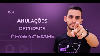 RECURSOS E QUESTÕES PASSÍVEIS DE ANULAÇÃO PARA 1ª FASE DO 42º EXAME DE ORDEM PROVA DA OAB [upl. by Aicileb806]