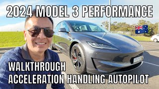 2024 Tesla Model 3 Performance Review Australia Acceleration Handling [upl. by Acile783]