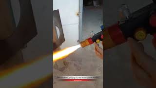 Thermal Flame Spraying Gun Equipment for Thermoplastic Powder powdercoating [upl. by Ettelocin]