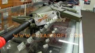 Lancer Tactical M4A1 Airsoft Gun Review and Chrono  Fox Airsoft [upl. by Nilloc634]