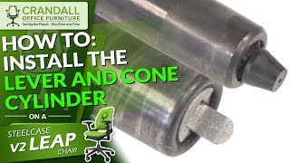 How To Install The Lever Activated and Cone Activated Cylinder In Your Steelcase V2 Leap Chair [upl. by Ellednek]