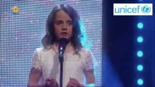 Amira Willighagen  Performance for Unicef  O Mio Babbino Caro  16 July 2014 [upl. by Nancey704]