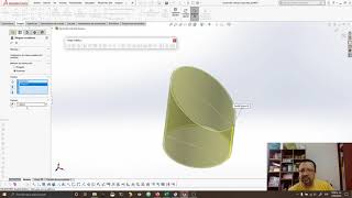 Desarrollo Cilindro Truncado SolidWorks [upl. by Llertnad440]