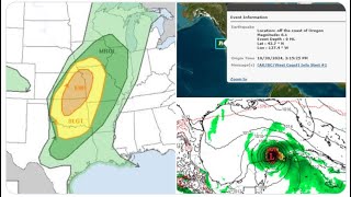 RED ALERT 61 Earthquake off coast of Oregon November Hurricane DANGER USA increasing amp Severe WX [upl. by Alexei]